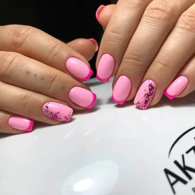 Розовый френч - фото идей дизайна ногтей - Best Маникюр
