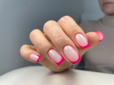 Розовый френч | Дизай ногтей, Красивые ногти, Ногти
