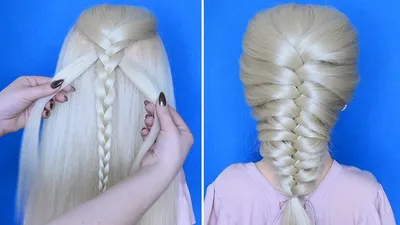 Коса без плетения || Самый легкий способ заплести косу колосок || Красивые  прически пошагово - YouTube