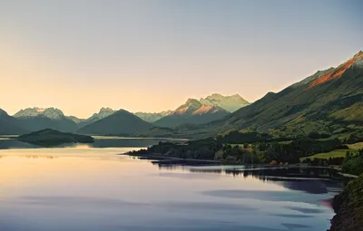 Обои горы, природа, река, Новая Зеландия, New Zealand картинки на рабочий  стол, раздел пейзажи - скачать