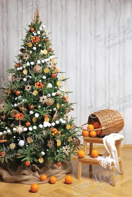 Купите наряженную ёлку Апельсиновое настроение — www.elki-igolki.ru