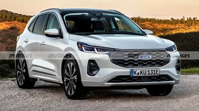 Обновленный Ford Kuga 2022 показали на рендере