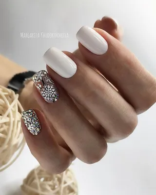 Лёгкий Зимний Дизайн Ногтей МК Ирины Набок Grand Nail