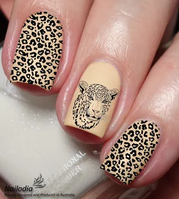 Леопардовый маникюр 2023-2024: модные фото-примеры леопардовых ногтей