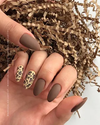 Леопардовые ногти 🐆 маникюр леопард матовый | Леопардовый маникюр, Ногти,  Маникюр