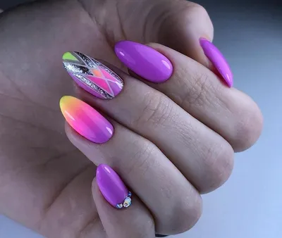 Маникюр фиолетового цвета - фото идей дизайна ногтей - Best Маникюр