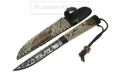 Нож \"Якут\" (сталь 9ХС), рог лося - ножи разделочные сталь - Ножи - Магазин  Русские ножи - купить нож