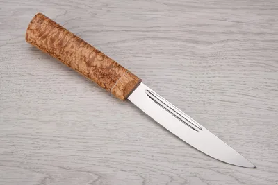 Средний якутский нож (х12мф, карельская береза)