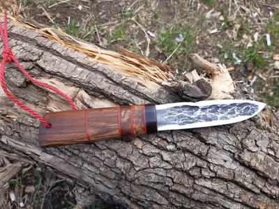 Нож якут кованый ручная работа А10, чехол кожа, цена 3627 грн — Prom.ua  (ID#1161851637)