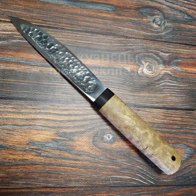 Купить Нож Якут большой с кованным долом из стали Х12МФ от производителя  Сёмин Ю.М. за 4900 руб в интенет-магазине ТД Кузнецы