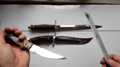 Старые выкидные ножи, ножи самоделки, кинжалы под старину - YouTube