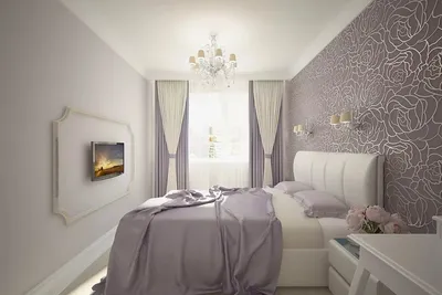 Интерьер спальни с обоями двух видов: 100 фото-вариантов комбинированных  обоев