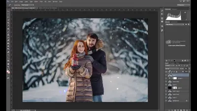 Обработка зимней фотографии в LIGHTROOM \u0026 PHOTOSHOP - YouTube