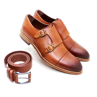 Туфли монки мужские Luciano Bellini коричневые кожаные., цена 3055 грн —  Prom.ua (ID#582762649)