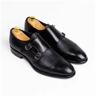 Туфли монки мужские из натуральной кожи черные PHILIPPE ANDERS — купить в  интернет-магазине по низкой цене на Яндекс Маркете