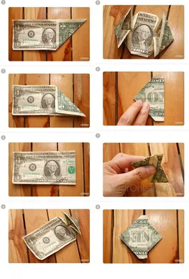 Оригами из денег фото