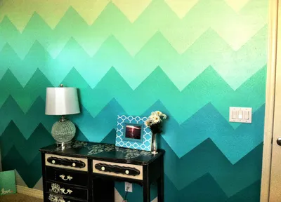 Все способы декорирования стен краской своими руками. Фото идеи.
