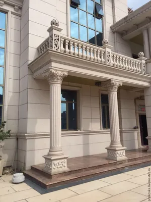 ⟰ Купить колонну для отделки фасада дома в Украине ⟰ Шамот
