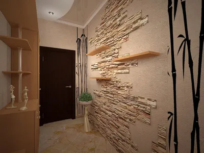 Декоративные камни на стену в квартире - 69 фото
