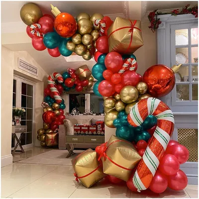 Новогоднее оформление воздушными шарами | Great Look