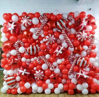Оформление Новый год Леденцы и подарки - купить воздушные шары по доступной  цене в Москве от компании Гелион, тел. +7 (495) 998-58-96