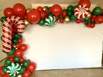 Фотозона с баннером на Новый год – Купить воздушные шары в Самаре