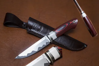 Охотничий нож из стали №4-1 ламинат купить в Москве в интернет-магазине  Андрея Бирюкова
