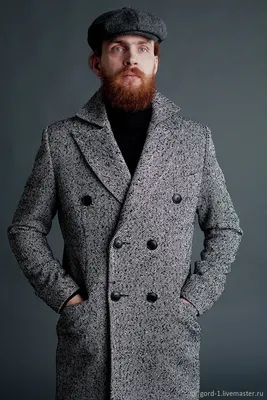 Мужское пальто Поло мод. 5 из твида в \"елочку\" – заказать на Ярмарке  Мастеров – JJU6GRU | Верхняя одежда мужская, Ижевск