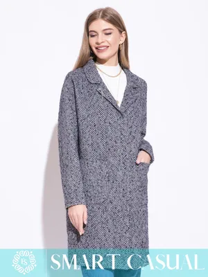 Пальто женское, женское пальто в елочку, демисезонное пальто Electrastyle  10790004 купить в интернет-магазине Wildberries