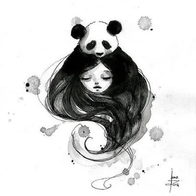 Smiling Panda, Рисунок - Iko | Artmajeur