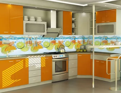 Кухонный фартук на ABS основе | ТОО «Лакокрасочная Торговая Сеть «5-БАЛЛОВ»  в Казахстане