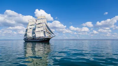 Обои корабль, море, парусник, лодка, высокий корабль - картинка на рабочий  стол и фото бесплатно