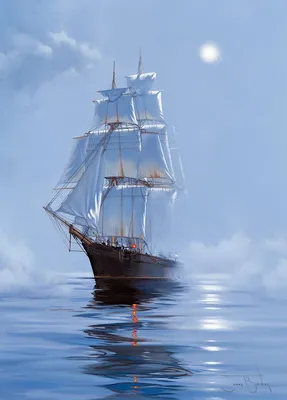 Море, парусник, фото.Куда плывёшь, мой парусник... / J. Brereton.  Обсуждение на LiveInternet - Российский Сервис Онлайн-Дн… | Sailing ships,  Ship paintings, Sailing
