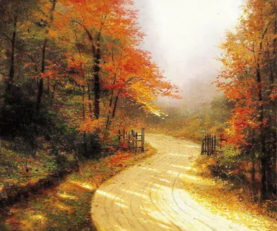 Картина Осенний пейзаж Артикул 23123 купить в интернет-магазине Walldeco