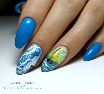 Красивый маникюр. Роспись гель-лаками , пейзажи на ногтях #море #мореморе  #росписьногтей #гельлак #росписьгельлаком #маникюр #… | Дизайнерские ногти,  Маникюр, Ногти