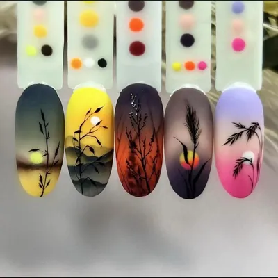 3D накладные ногти красивый пейзаж дизайн заката длинный французский гроб  накладные ногти DIY принадлежности для маникюра Накладные ногти Набор  накладных ногтей - купить по выгодной цене | AliExpress