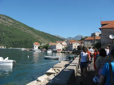 Perast, Bay of Kotor - sailing routes