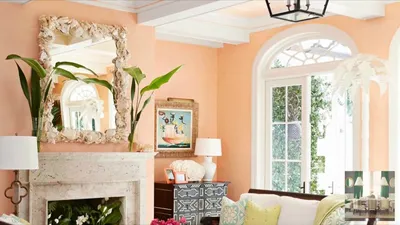 Персиковый цвет в интерьере: подборка фото, идеи сочетаний