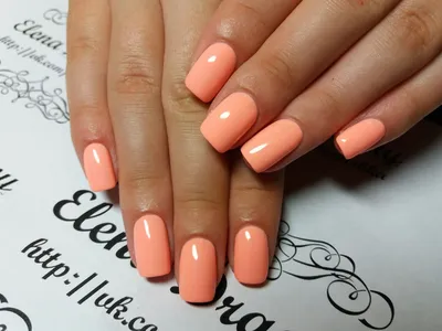 Ногти персикового цвета - 69 photo