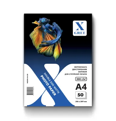 MD300-A4-50 Фотобумага для струйной печати X-GREE Матовая Двусторонняя  A4*210x297мм/50л/300г