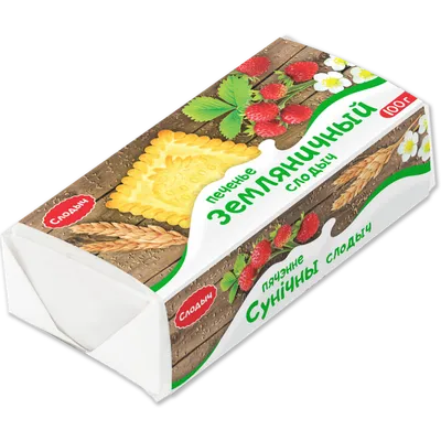 Печенье «Слодыч» Земляничный слодыч, сахарное, 100 г купить с доставкой,  цены в интернет-магазине Едоставка