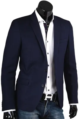 Строгий мужской пиджак под джинсы синего цвета купить недорого в Москве | Мужской  пиджак, Пиджак, Мужские стили