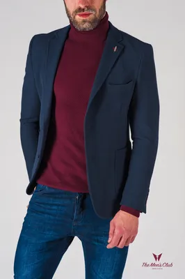 Темно-синий мужской пиджак в стиле кэжуал. Арт.:2-621-5 – купить в магазине  мужской одежды Smartcasuals