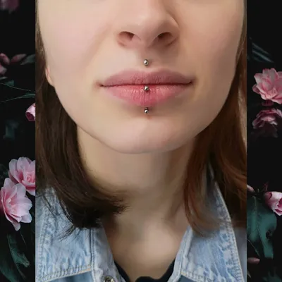 Пирсинг губы Медуза — сделать прокол верхней губы в Москве без боли и по  отличной цене в салоне Tattoo Times