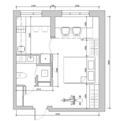 Дизайн квартир 30 кв. м: основные сложности и их преодоление