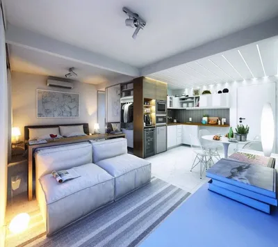 Дизайн однокомнатной квартиры 30 кв. м: 75 уникальных интерьеров