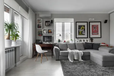 Дизайн квартиры студии 30 кв. м. - 50 лучших фото идей по оформлению  интерьера