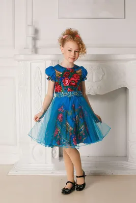 Платье в русском стиле (ПП-12) | Мари Текс — одежда для девочек