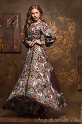 Букеты де Флёр' платье в Русском стиле | Платье из платка, Платья, Модели