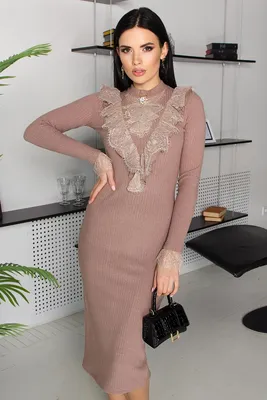 Купить Платье Рамина д/р GL77963 цвет капучино недорого в Украине